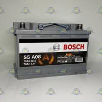 AКБ BOSCH S5 A08 AGM 70Ач оп 760А L3 (278*175*190)