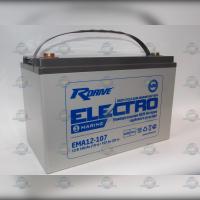 Тяговый аккумулятор для лодочных моторов R-DRIVE ELECTRO MARINE EMA12-107 (12В 107Ач) 30,6 кг (330*173*220) AGM