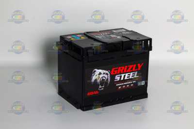 AКБ GRIZLY STEEL 60Ач оп 600А L2 (242*175*190)