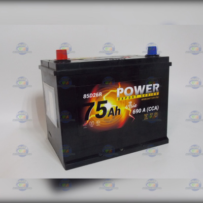 AКБ POWER ASIA 75Ач пп 690А D26R (260*175*225)