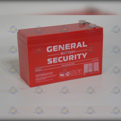 AКБ тяговый GENERAL SECURITY GS 7.2-12 7,2Ач 1,9кг (151*66*100) 12V
