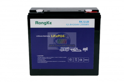 АКБ RongKe RK12-20 LiFePO4 12,8V 20Ач 2,9кг (181*77*170)