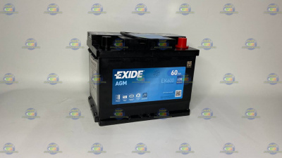 AКБ EXIDE AGM 60Ач оп 680А L2 (242*175*190)