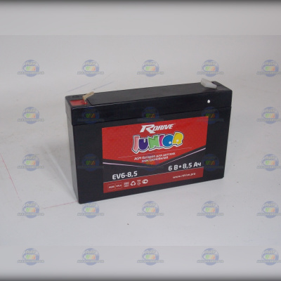 Батарея для детских электромобилей R-DRIVE JUNIOR 6-8,5 (6В 8,5Ач) 1,2 кг (151*34*100) AGM