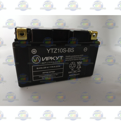 ИРКУТ YTZ10S-BS 8,4Ач 170А